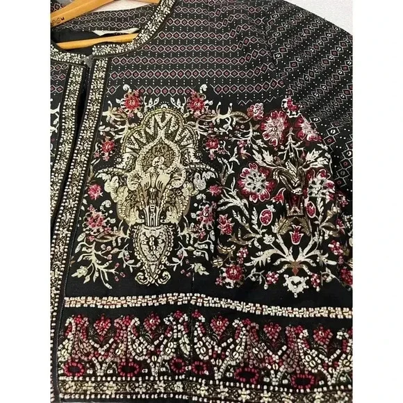 Soft Surroundings Mandala Bolero Jacket size 2X New Beaded sequin embellished - Picture 10 of 14